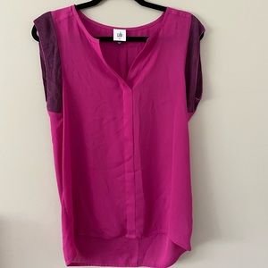 CAbi Cap Sleeve Fuchsia Tank Top